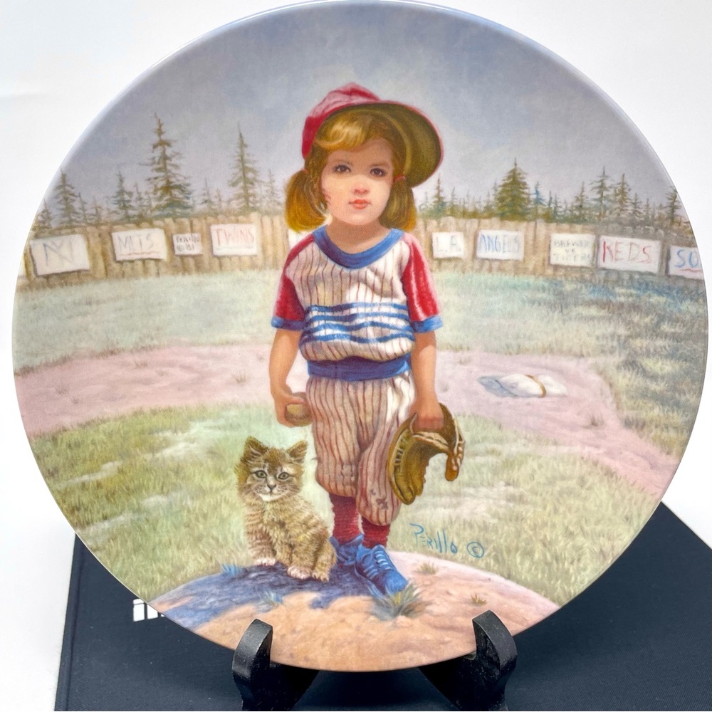 The Major Leaguer Collector Plate Gregory Perillo Artist Vague Shadows Ltd. ‘82